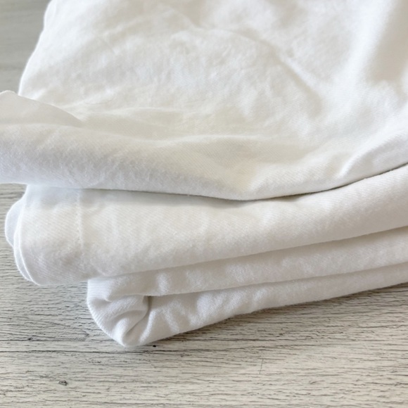 COST PLUS WORLD MARKET White Buffet Rectangular 60in x 90in Cotton Tablecloth - Picture 4 of 7